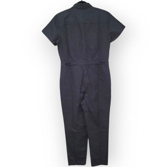 OUTERKNOWN Dark Gray S.E.A Jumpsuit M New Utility Inspired Organic Cotton Linen - Picture 7 of 13